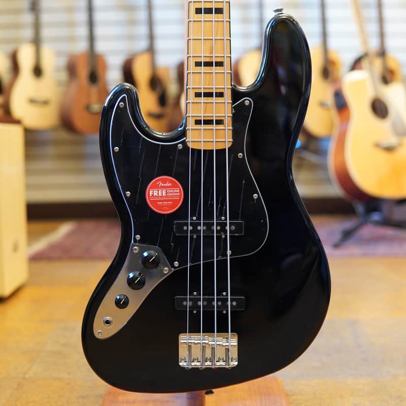 Squier Classic Vibe '70s Jazz Bass, Left-Handed Black image 1