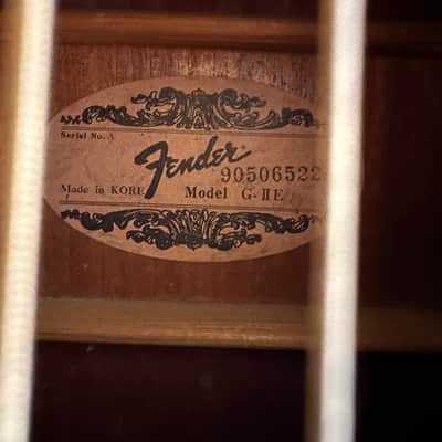 Fender G-II ? Acoustic guitar, electronics taken out image 8