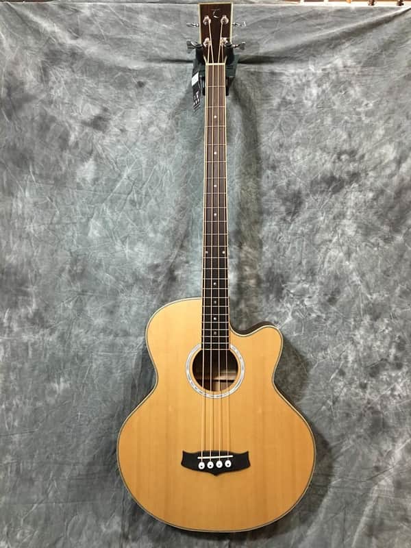 Tanglewood TAB1-CE Natural Satin Acoustic Electric Bass With Fishman Pickup image 1