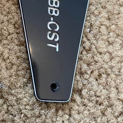 Aria Pro 2 LBB-CST bass guitar truss rod cover 80s-90s Black image 2