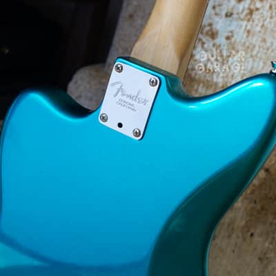 Fender USA American Professional Jazzmaster Blue Sparkle Metallic offset guitar - AVRI neck - p90 image 13