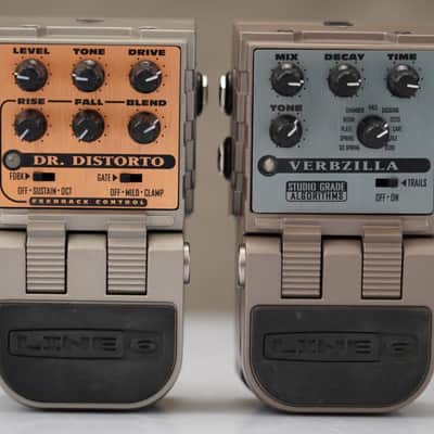 Line 6 ToneCore Dr. Distorto & Verbzilla Guitar Effects Pedals #58796 image 2