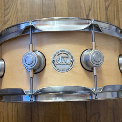 DW Collectors Maple Satin Oil 10/6 snare drum 6"x14" image 1
