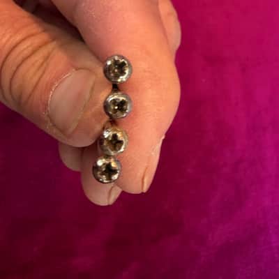 Original 1966 Fender Precision Jazz Bass 1 1/2" Pickup Mounting Screws image 2