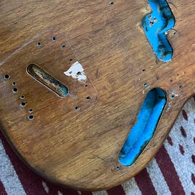 1967 1968 Fender Mustang bass body natural image 3