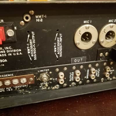 Bogen MX30A Mixer Amplifier 30 Watt 7868 Tube Amp PA Head 1965 - Black image 7