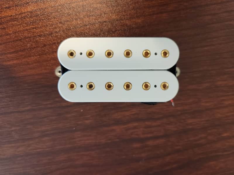 Dimarzio DP289FW Utopia Bridge F-Spaced Humbucker White/Gold image 1