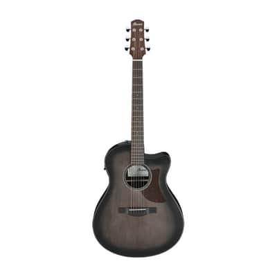 Ibanez AAM70CE-TBN Advanced Acoustic 2024 - Present - Transparent Charcoal Burst Low Gloss / Natural Open Pore image 1