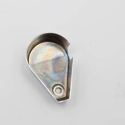 Yamaha Vintage Chrome Guitar Tuner Peg Back Cover - Low Side - MIJ image 2