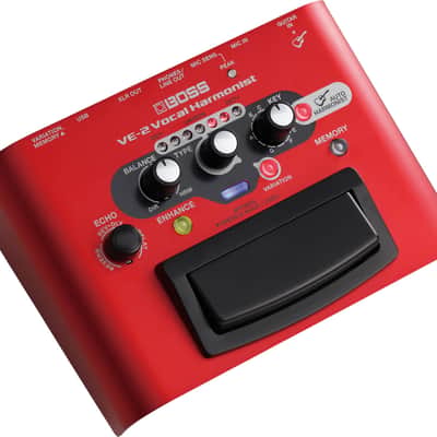 Boss VE-2 Vocal Harmonist Multi-Effect Unit - Red image 2