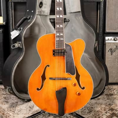 Eastman AR580CE-HB Archtop Electric Guitar - Honey Burst with Hardshell Case image 17