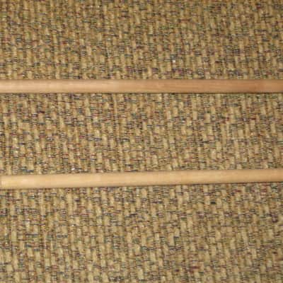 ONE pair new old stock (with packaging) Encore Mallets by Dan Lidster 103B, Oval Hard Rubber Black HEAD (unwound) /  Birch Dowel HANDLES, from around 2019, made in USA image 12