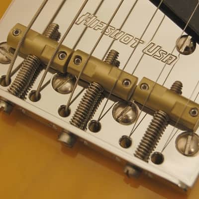 Hipshot SS Telecaster Bridge 4 Hole with compensated barrel saddles image 1