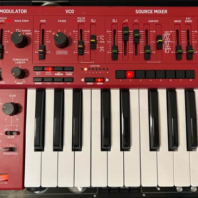 Behringer MS-1 (Red) – Excellent – Mod Grip + Strap + PSU image 6