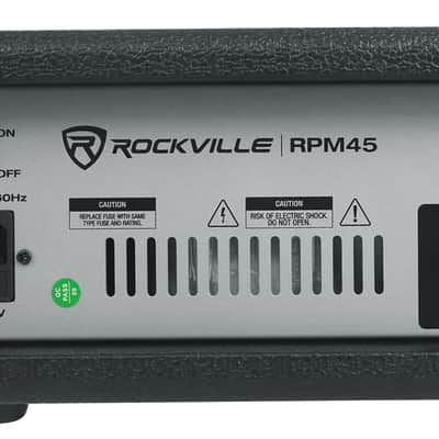 Rockville RPM45 1800w Powered 4 Channel Mixer , USB, 3 Band EQ, Effects, Phantom image 13