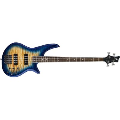 Jackson JS3Q Spectra Bass IV - Amber Blue Burst image 3