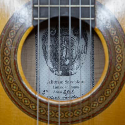 2008 Alfonso Savastani No. 29 – Flamed Maple / Spruce – Torres Style – Rome, Italy – French Polish image 6