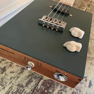 Taconic #221 String Electric Cigar Box Mandolin - Padron Damaso - Sherwood Green - Video image 6