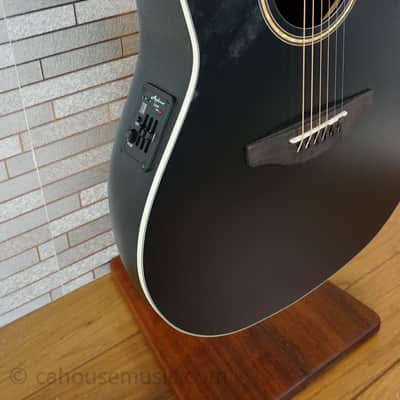 Ovation AB24-5S Applause Standard Mid-Depth Acoustic Guitar - Black Satin image 9