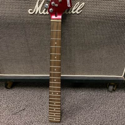 Fender Stratocaster Starcaster loaded neck  Candy Apple Red headstock image 2