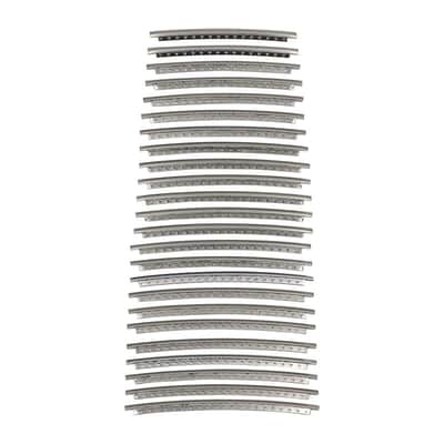 Hosco Stainless Steel Medium/Medium Jumbo Fretwire w/ Binding Notch Pack of 24 (1.2 mm, 2.4 mm)