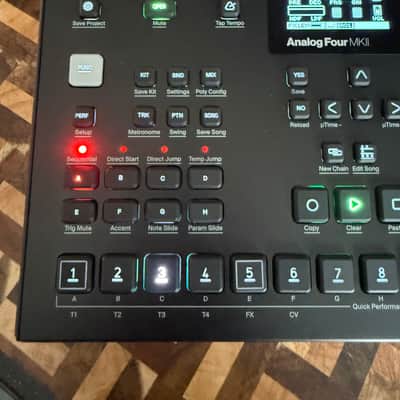 Elektron Analog Four MKII 4-Voice Tabletop Analog Synthesizer 2020 - Present - Black image 6