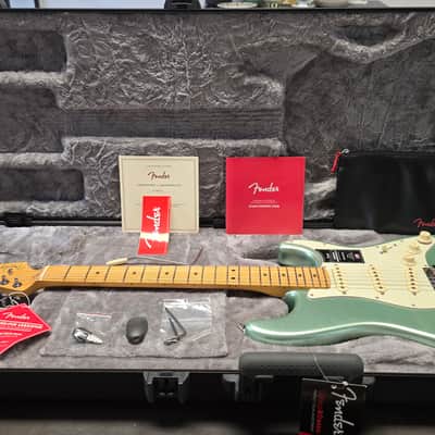 Fender American Professional II Stratocaster BRAND NEW Surf Green Metallic Pearl Maple Neck MN Postmodern Deluxe Heel USA Strat Guitar image 2