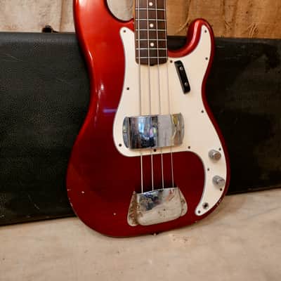 Fender Precision Bass 1965 - Candy Apple Red - Refin image 7