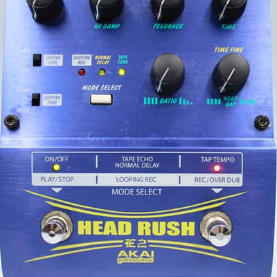 AKAI Professional Head Rush E2 Delay / Looper With Original Box Power Supply Guitar Effect Pedal 0105100369 image 3