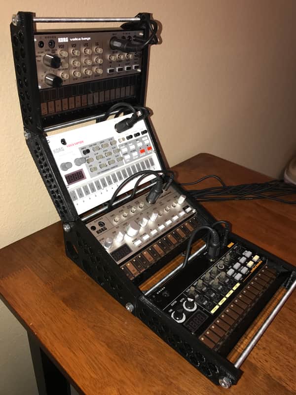 3Dsynth 4-Tier Korg Volca Stand (Black) image 1