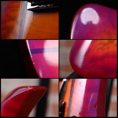B.C.Rich Mockingbird Custom Tremolo Ultraviolet Sunburst 1985 w/Hardshell Case image 13