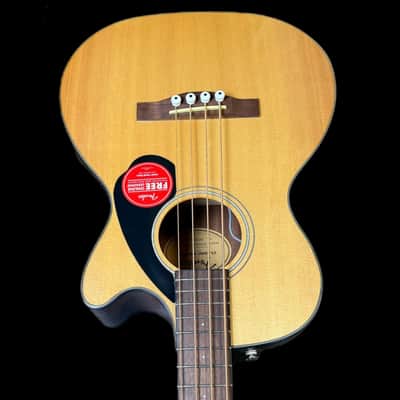 Fender CB-60SCE Electro Acoustic Bass, Natural image 5