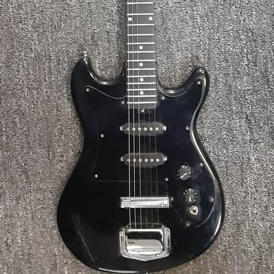 Harmony Strat  Black Electric Guitar image 1