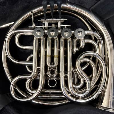 French Engineer Maxtone Double French Horn, Silver Finish image 2