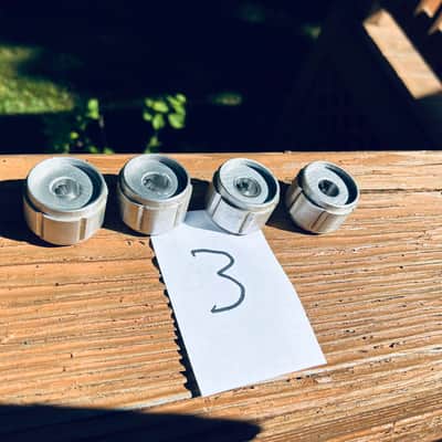 Peavey vintage 70s aluminum set-screw knobs (lot of 4) image 3