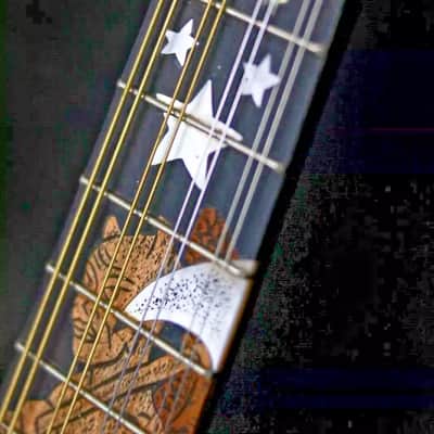Blueberry Handmade Mandolin F-Style Devil Motif image 8