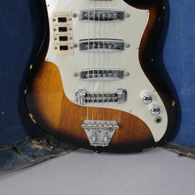 1960s Teisco ET-300 Vintage Sunburst w/SSC image 2