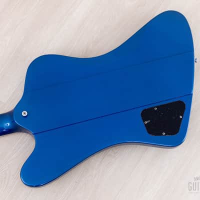 2001 Gibson Limited Edition Firebird V Reverse Body Sapphire Blue w/ Banjo Tuners, Case & Tags, Yamano image 16