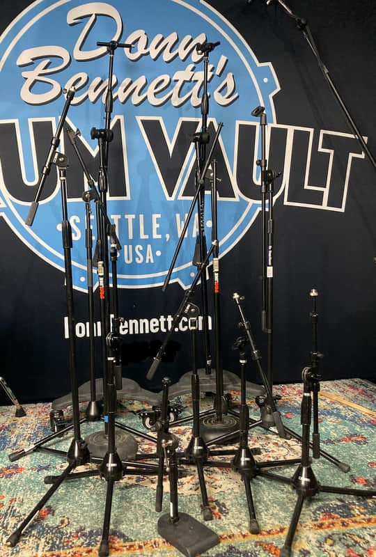 DR Pro, Pro Line, On-Stage, Ultimate, Various Brands, 14-Piece Studio Microphone Stand Set image 1