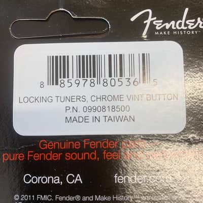 Real Life Relics Fender® Aged American Deluxe Locking Tuners With Vintage Buttons (Fender® 0990818500    [F1] image 4