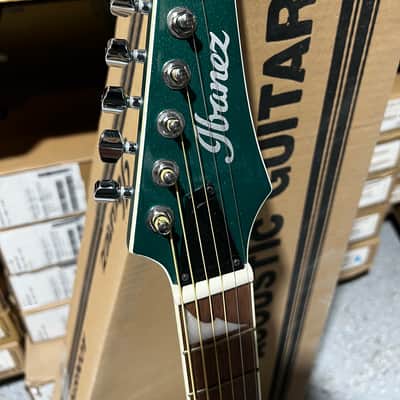 Ibanez Altstar ALT30 Acoustic-Electric Guitar - Jungle Green Metallic image 4