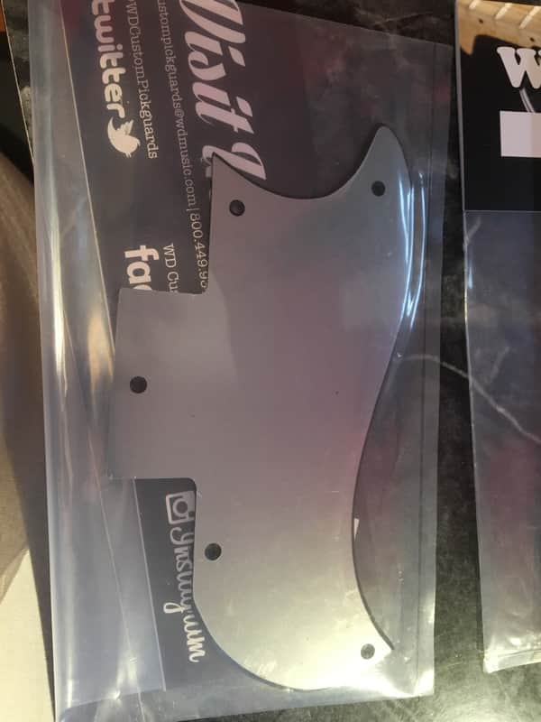 Gibson Long Gap SG Standard Pickguard Half Face Brushed Silver Brushed Silver image 1