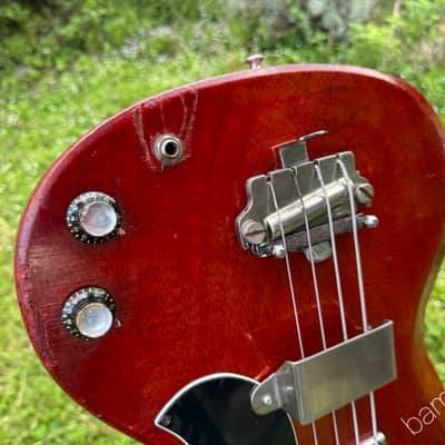1964 Gibson EB-0 EB0 Bass - Cherry - HSC image 10