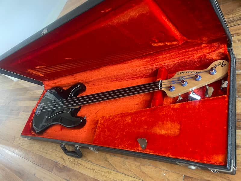 Fender Fretless Bass 1978 - Black image 1