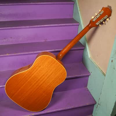 1966 Epiphone FT-79 Texan (Gibson) Slope Dreadnought Guitar (VIDEO! Fresh Work, Ready) image 11