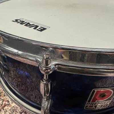14” x 5,5” Premier 1960s Royal Ace Snare Blue Diamond Pearl image 3