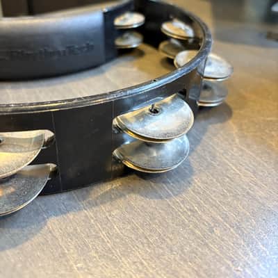 RhythmTech RT1010 Tambourine - Black, Double Row Nickel Jingles (Made in USA) image 3