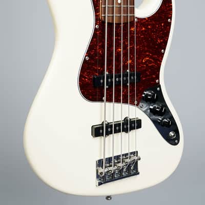 Fender American Professional Jazz Bass V 2017 - Olympic White image 2
