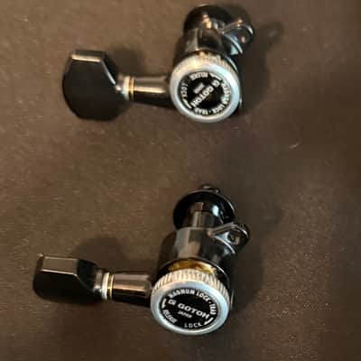 Gotoh SG381-07 MGT Locking Tuners - 7-String L4+R3 Set 4x3 tuning machines Black fits ibanez image 2