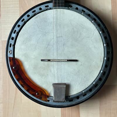 1940's U.S. Kay 4-string Tenor Banjo Patriotic WW2 + Original Case image 4